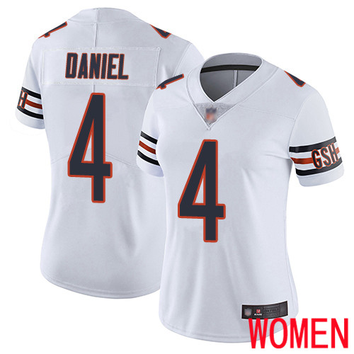 Chicago Bears Limited White Women Chase Daniel Road Jersey NFL Football #4 Vapor Untouchable